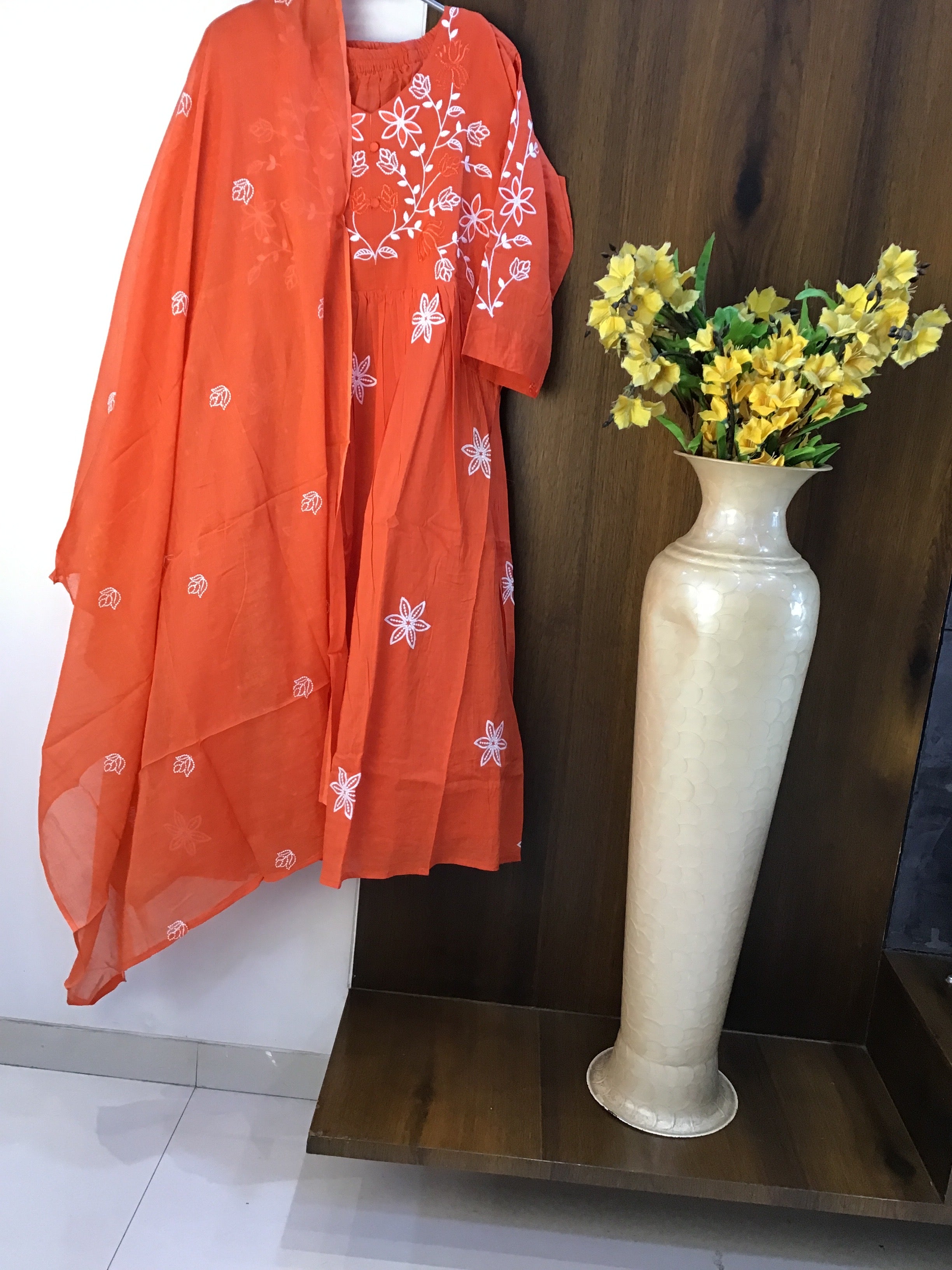 Embroidered Anarkali set