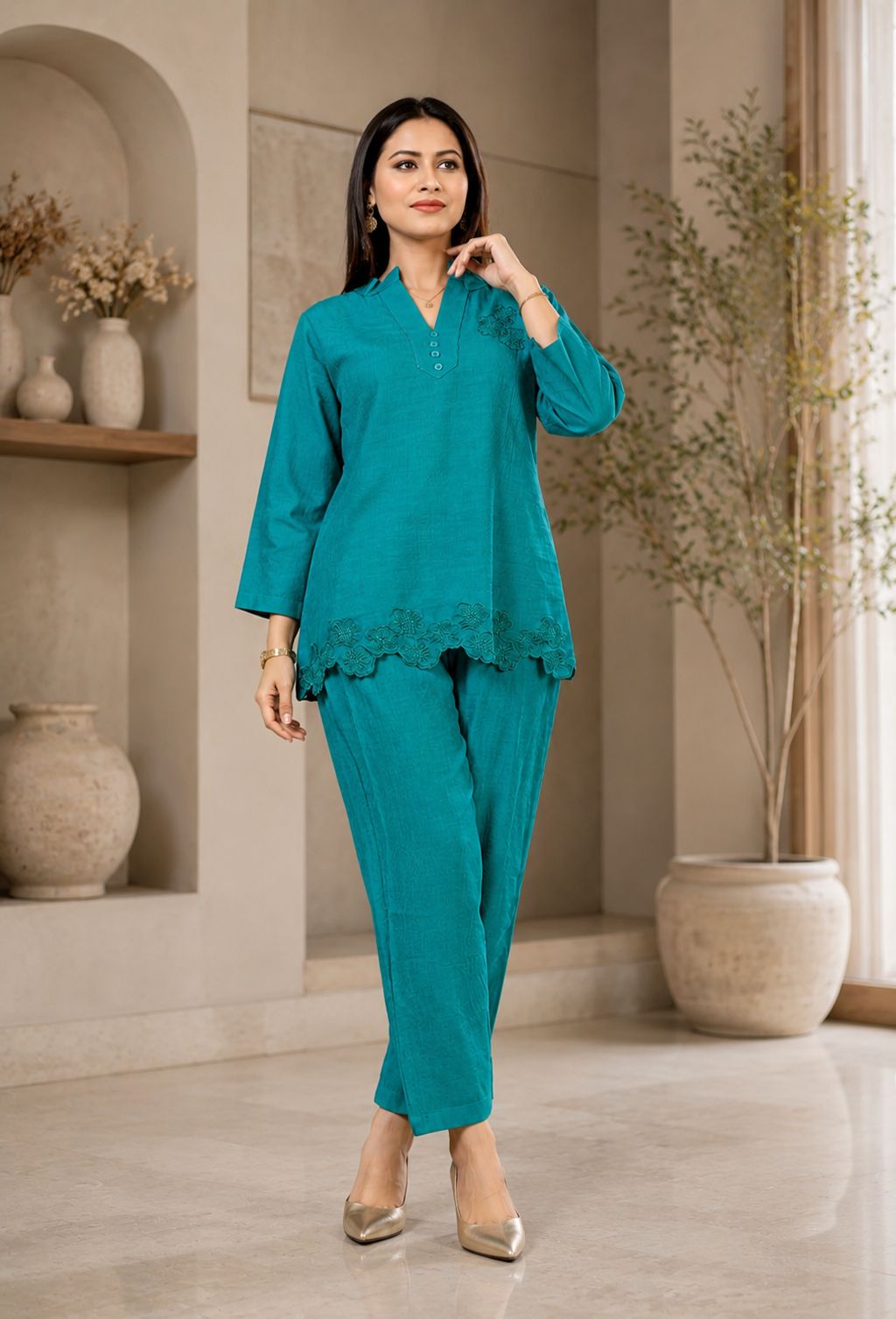 Teal Bloom Luxe Set