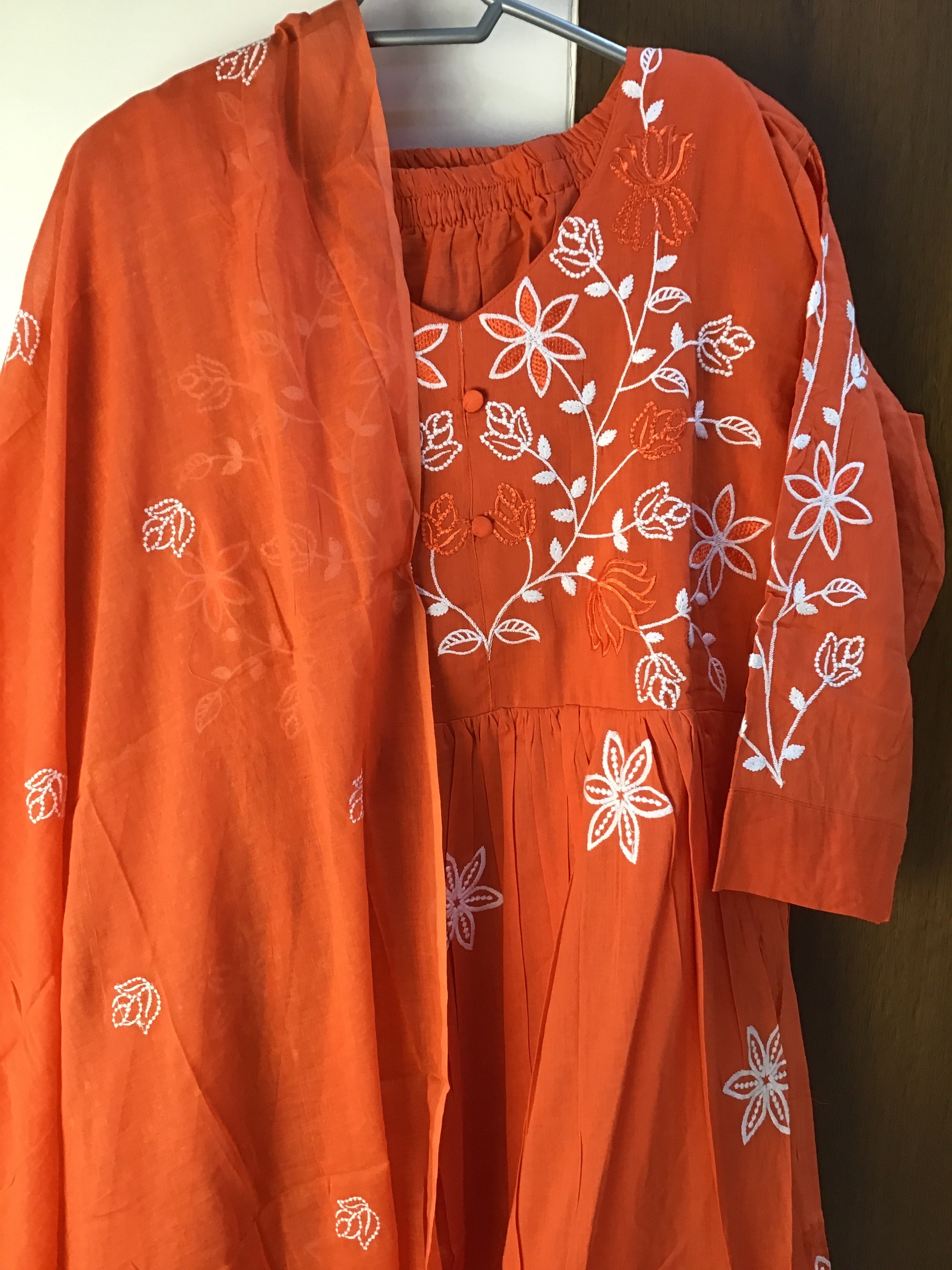 Embroidered Anarkali set
